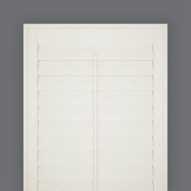 Silk White Silk White Pearlescent Faux Wood Shutters Swatch | Luxury Water Resistant Shutters Telford Homes