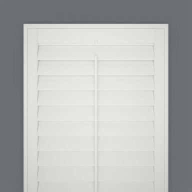 White Classic White Santa Fe Nevada Faux Wood Shutters Colour | Durable Waterproof Shutters Shrewsbury & West Midlands