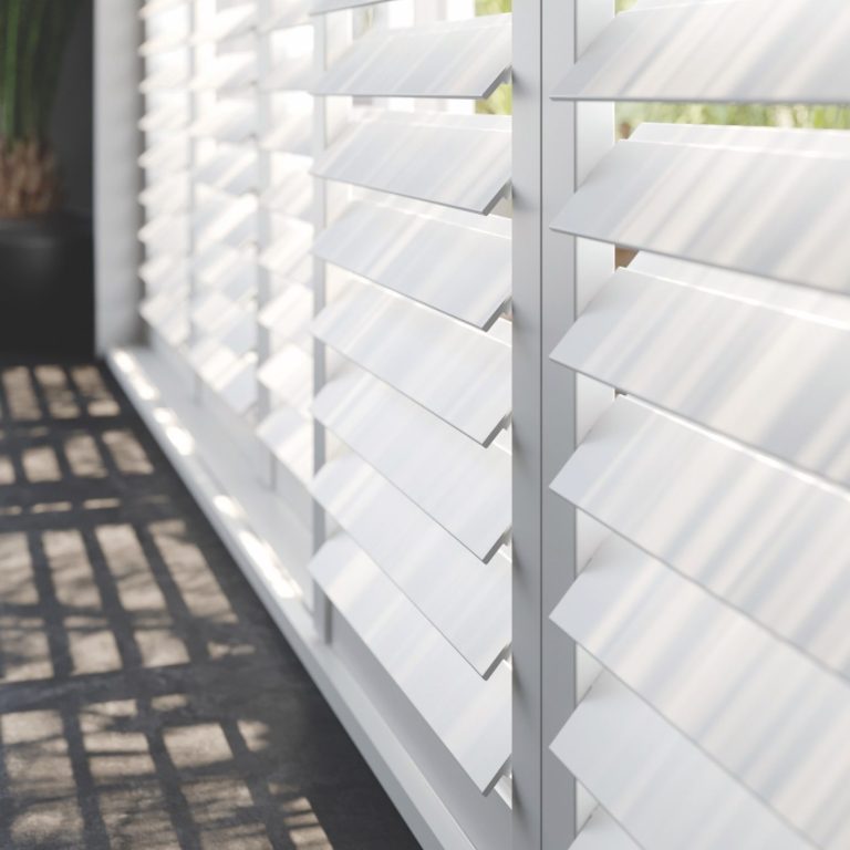 Custom Shutters West Midlands Home Bespoke wooden plantation shutters in open-plan West Midlands family room | Shutters Emporium